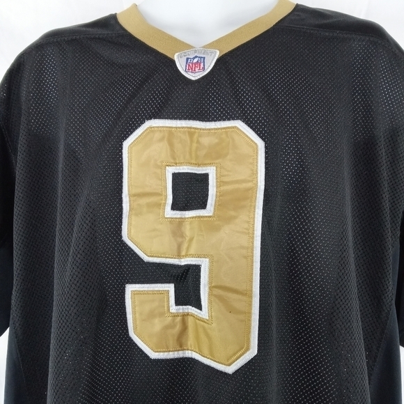 New Orleans Saints Drew Brees Stitch Reebok #9 NFL Players Jersey XXL - Picture 2 of 6